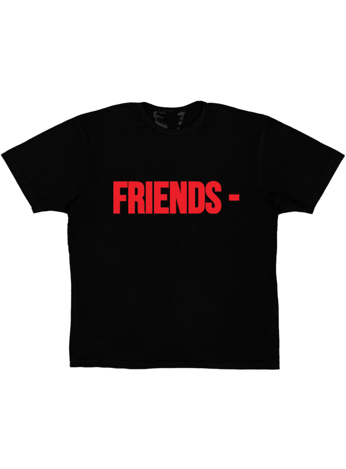 VLONE FRIENDS TEE - BLACK/RED