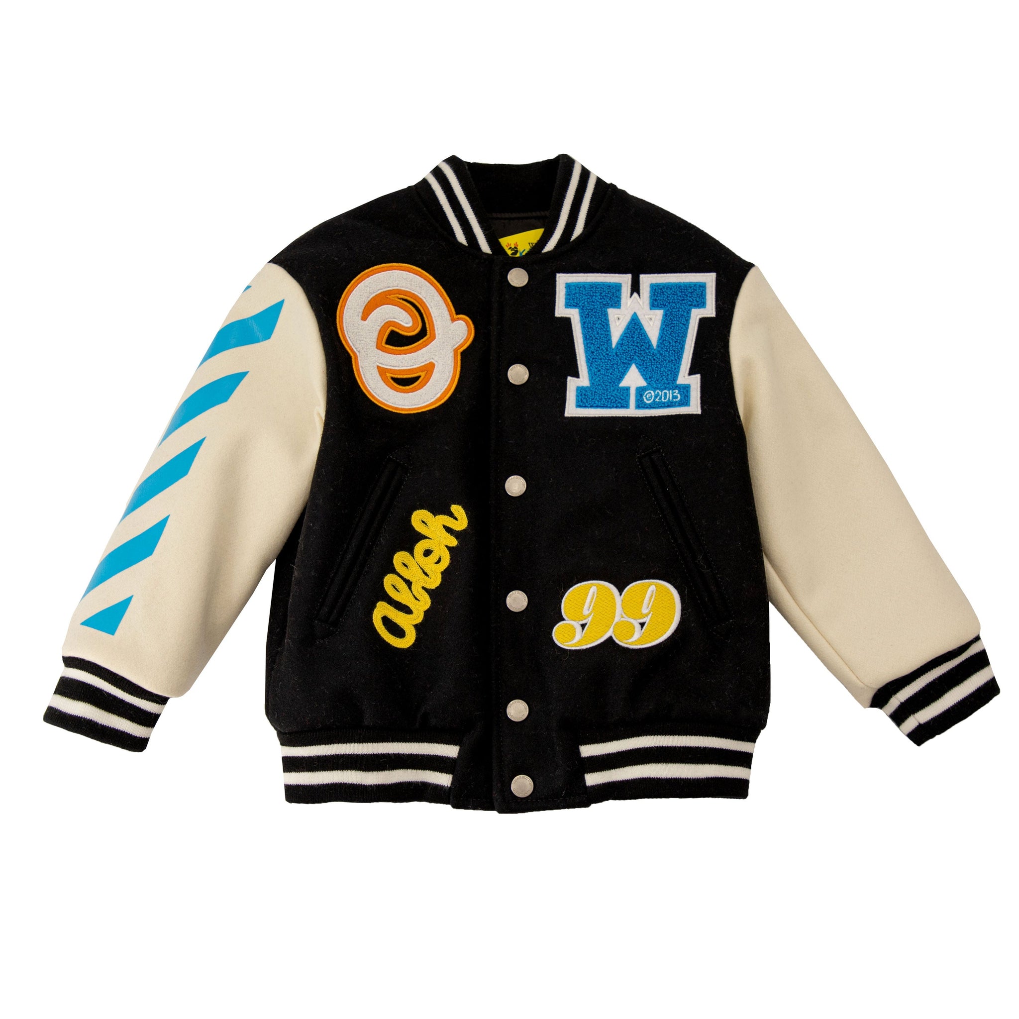 OW BOMBER VARSITY -  BLACK W/ BLUE