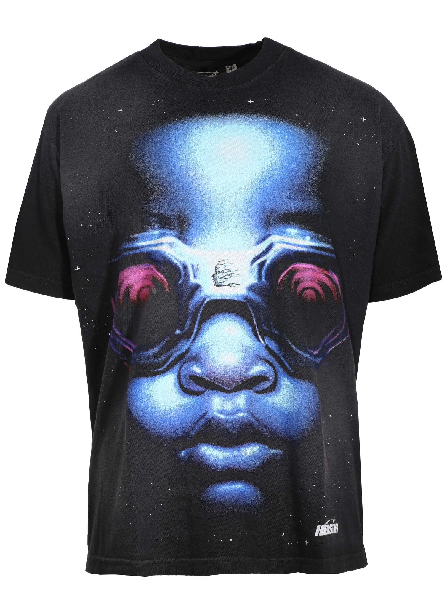 HELLSTAR GOGGLES SS TEE - BLACK/BLUE