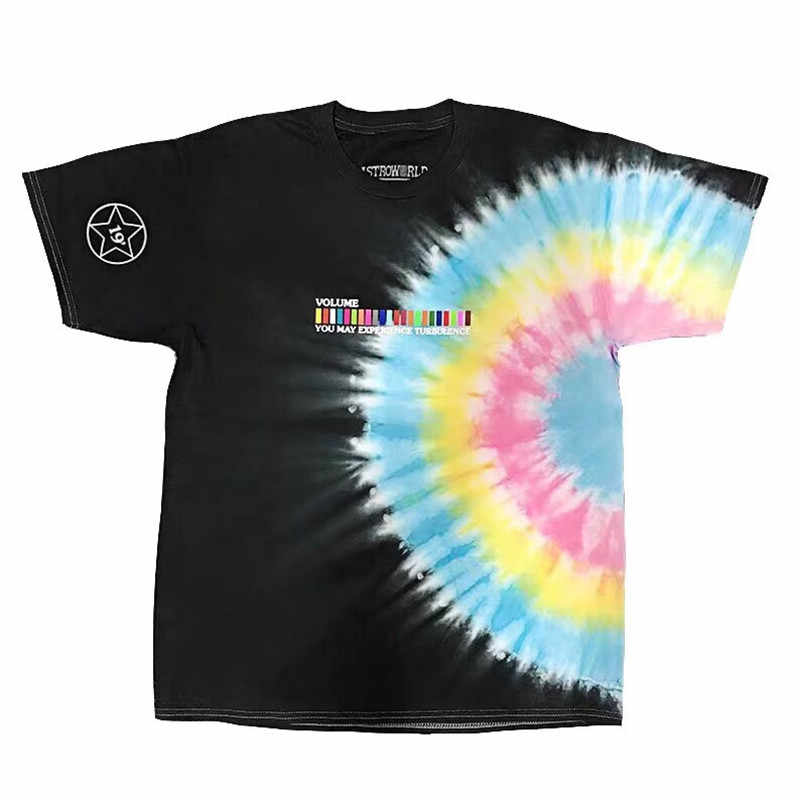 Travis Scott Astroworld Festival Run Tie Dye Tee Black