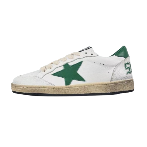 Golden Goose Ball-Star Green Star Green Heel Tab