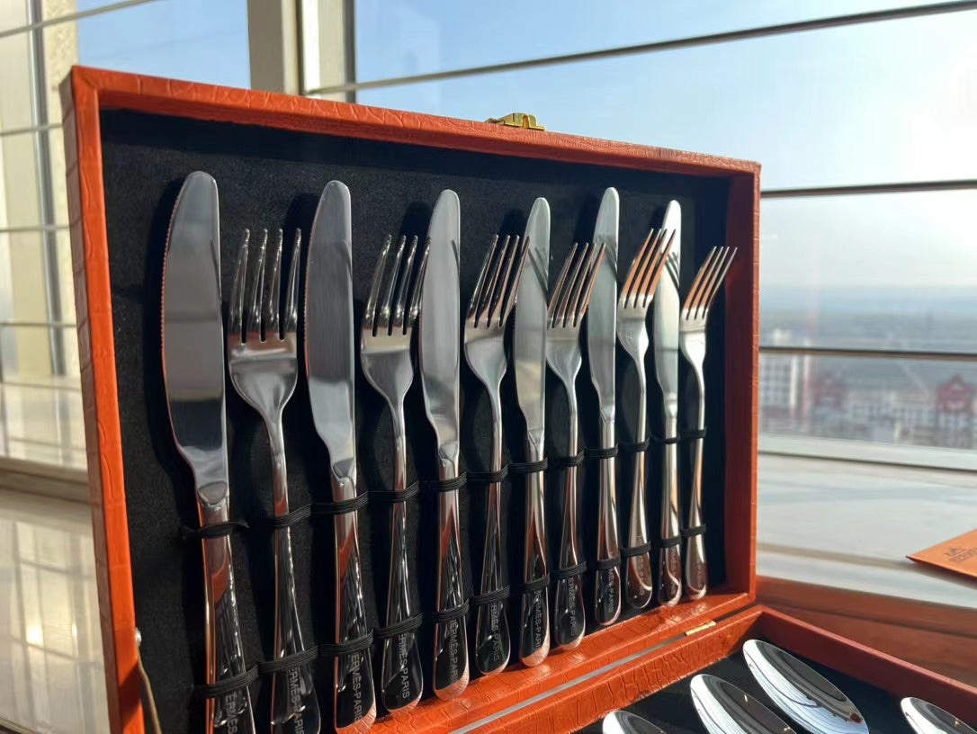 CUSTOM HERMES CUTLERY SET