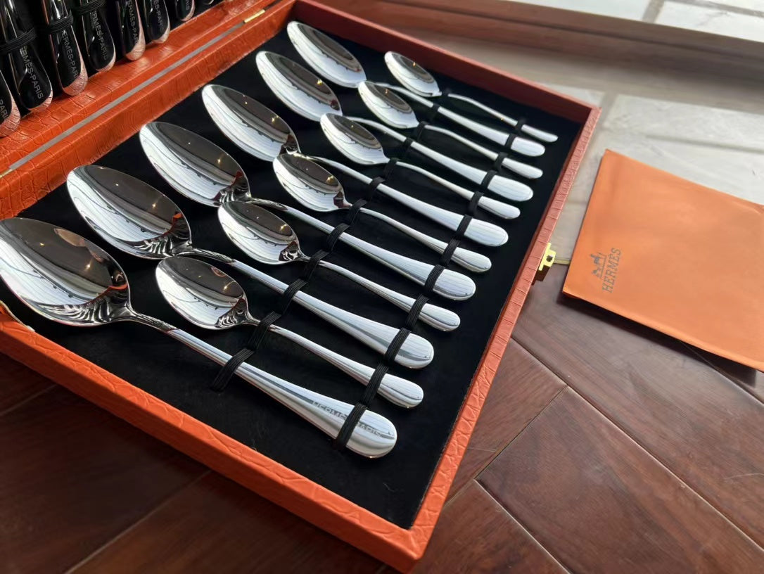 CUSTOM HERMES CUTLERY SET