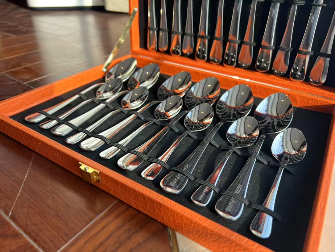 CUSTOM HERMES CUTLERY SET