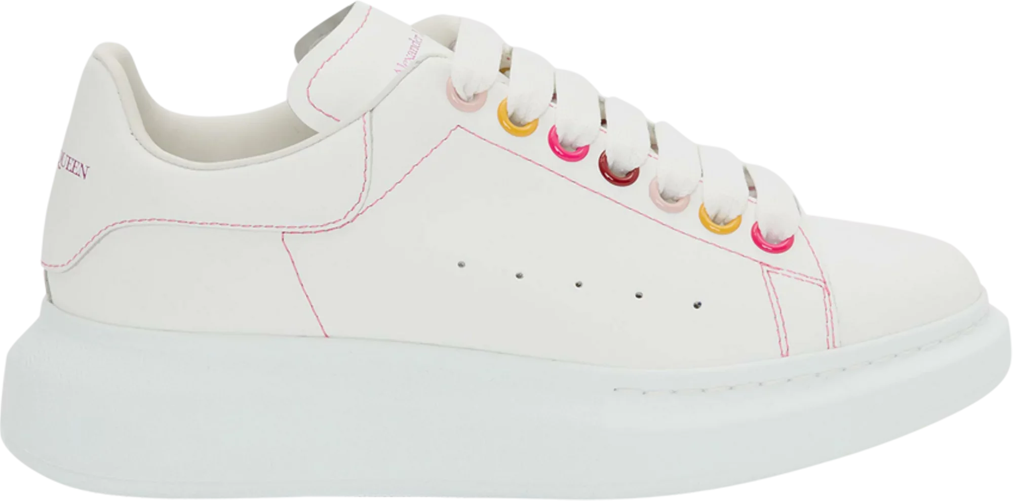 Alexander McQueen Wmns Oversized Sneaker 'White Rainbow'