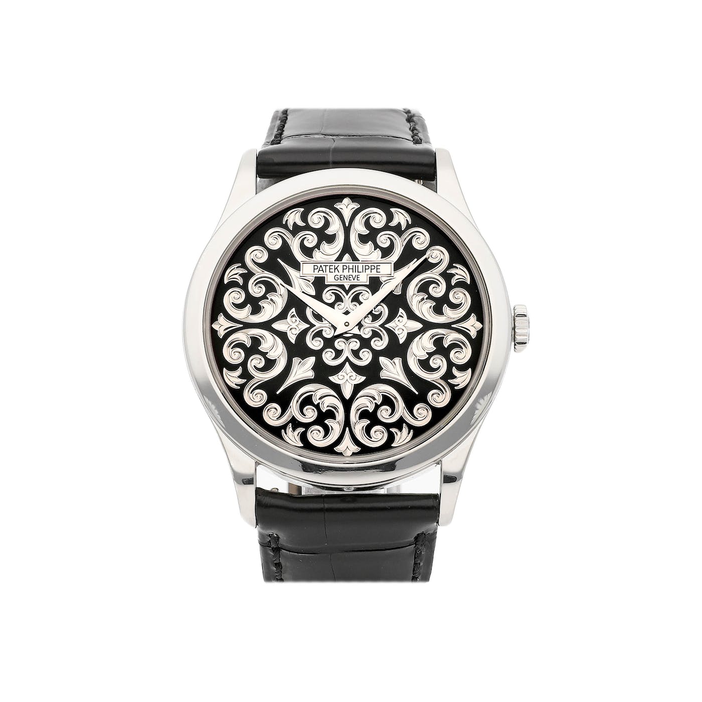 Patek Philippe Calatrava Volutes And Arabesque Platinum 5088P