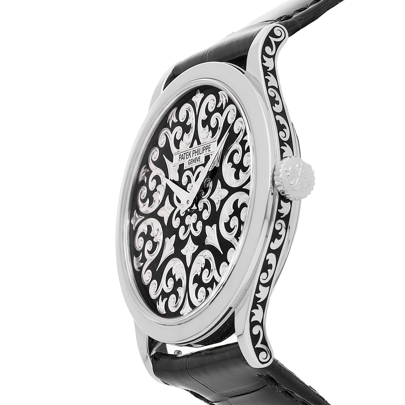 Patek Philippe Calatrava Volutes And Arabesque Platinum 5088P