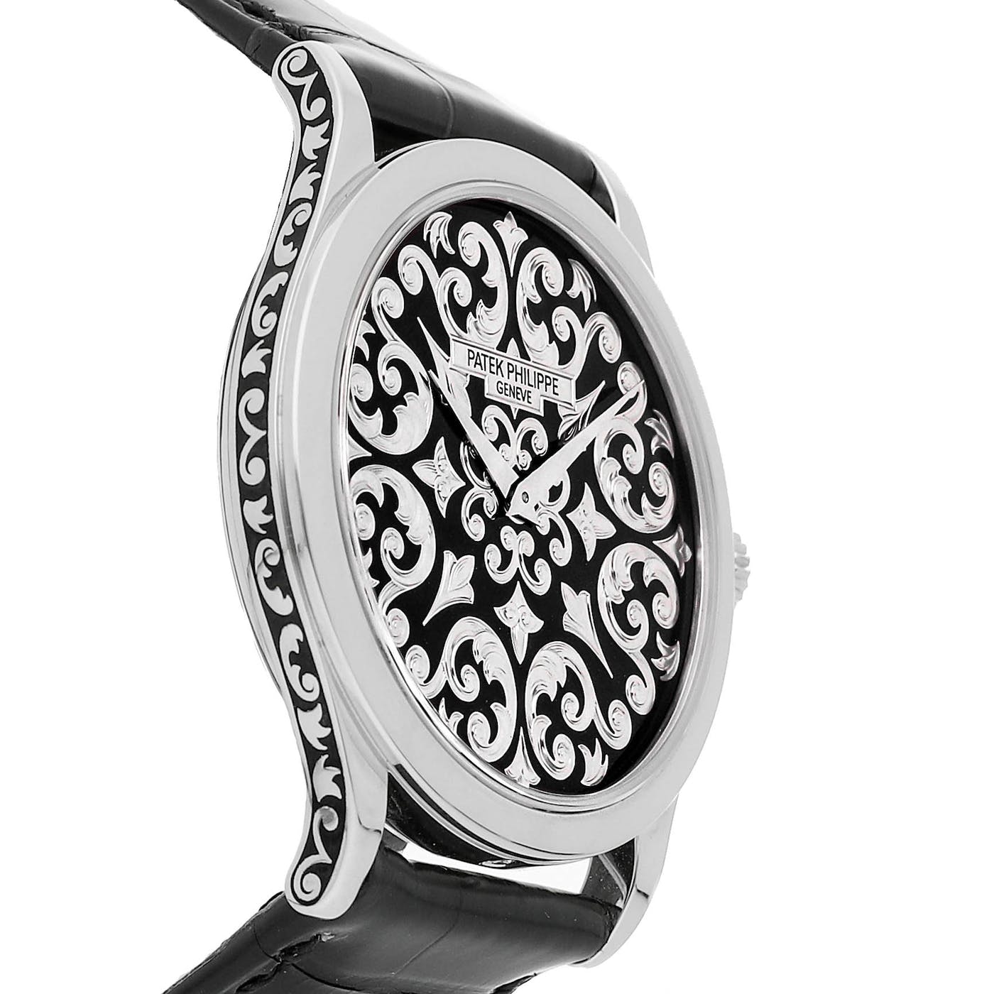 Patek Philippe Calatrava Volutes And Arabesque Platinum 5088P