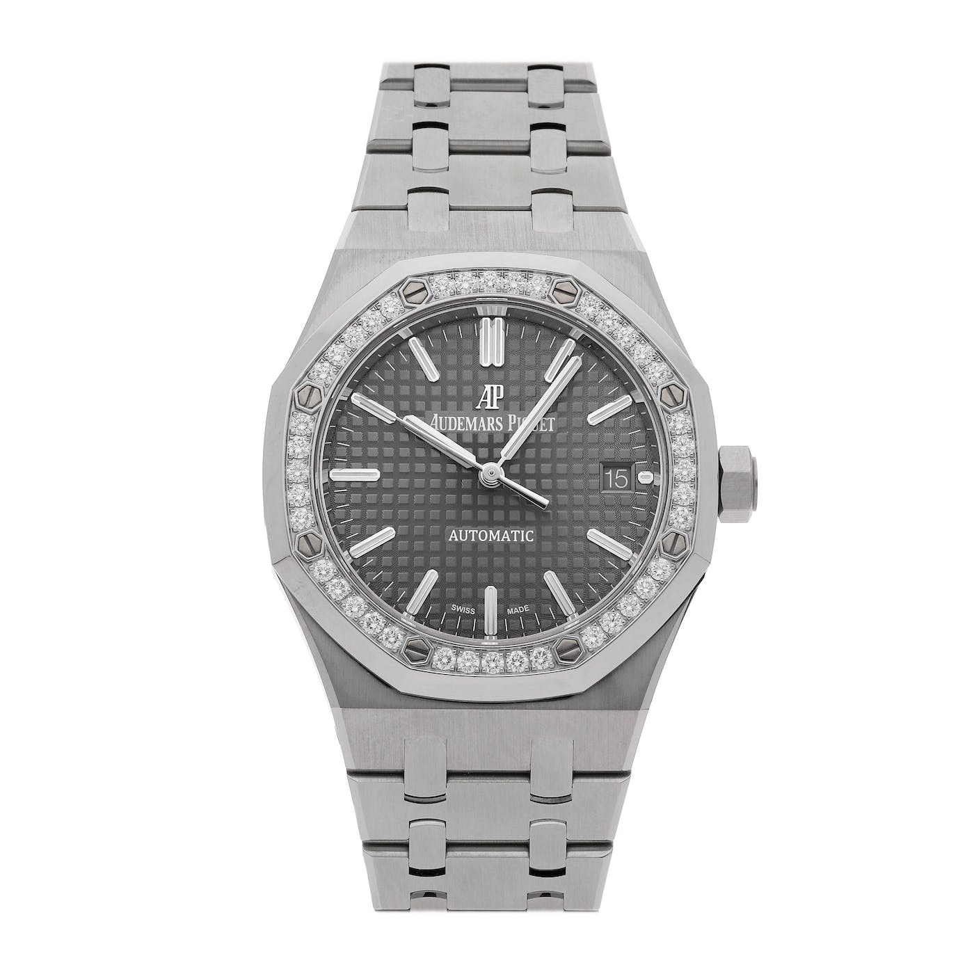 Audemars Piguet Royal Oak Stainless Steel with Factory Diamond Bezel 15451ST