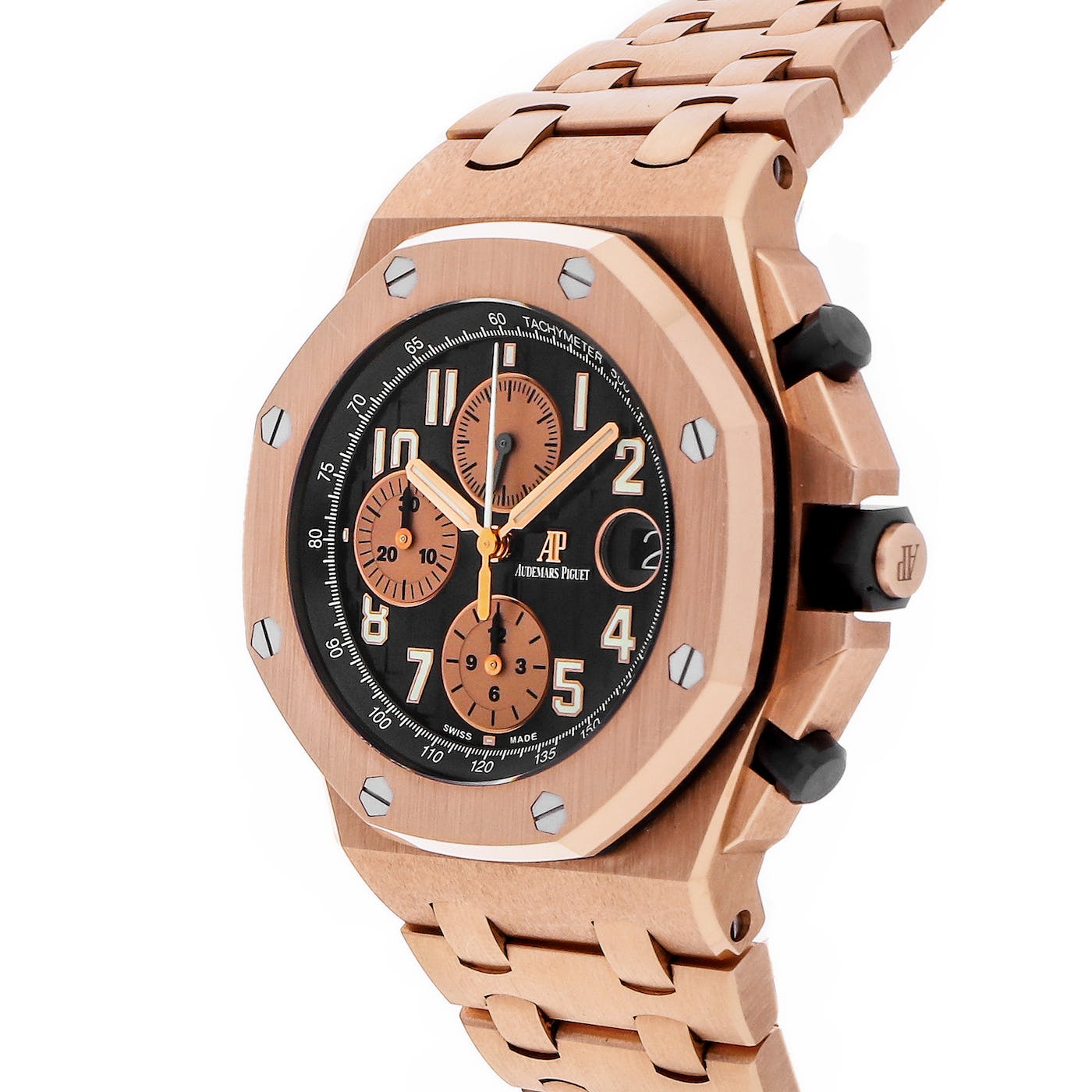 Audemars Piguet Royal Oak Offshore Chronograph Rose Gold Black Dial 26470OR