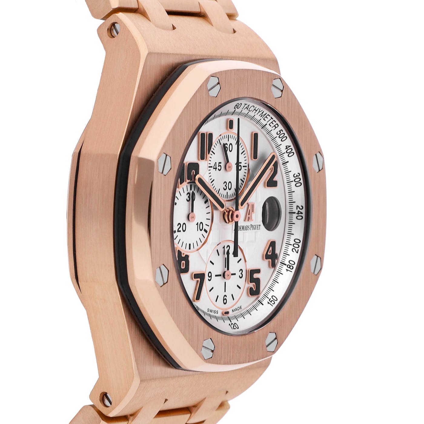 Audemars Piguet Royal Oak Offshore Chronograph Rose Gold White Dial 26170OR