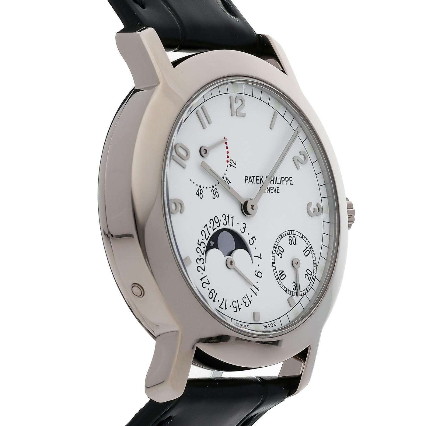 Patek Philippe Moon Phase Power Reserve White Gold 5055G