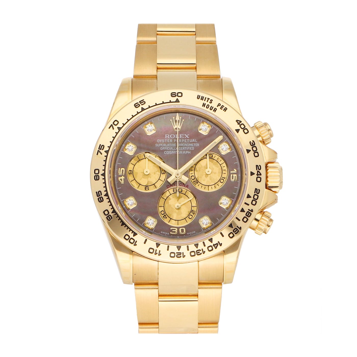 Rolex Daytona  Yellow Gold Tahitian MOP Diamond 116508