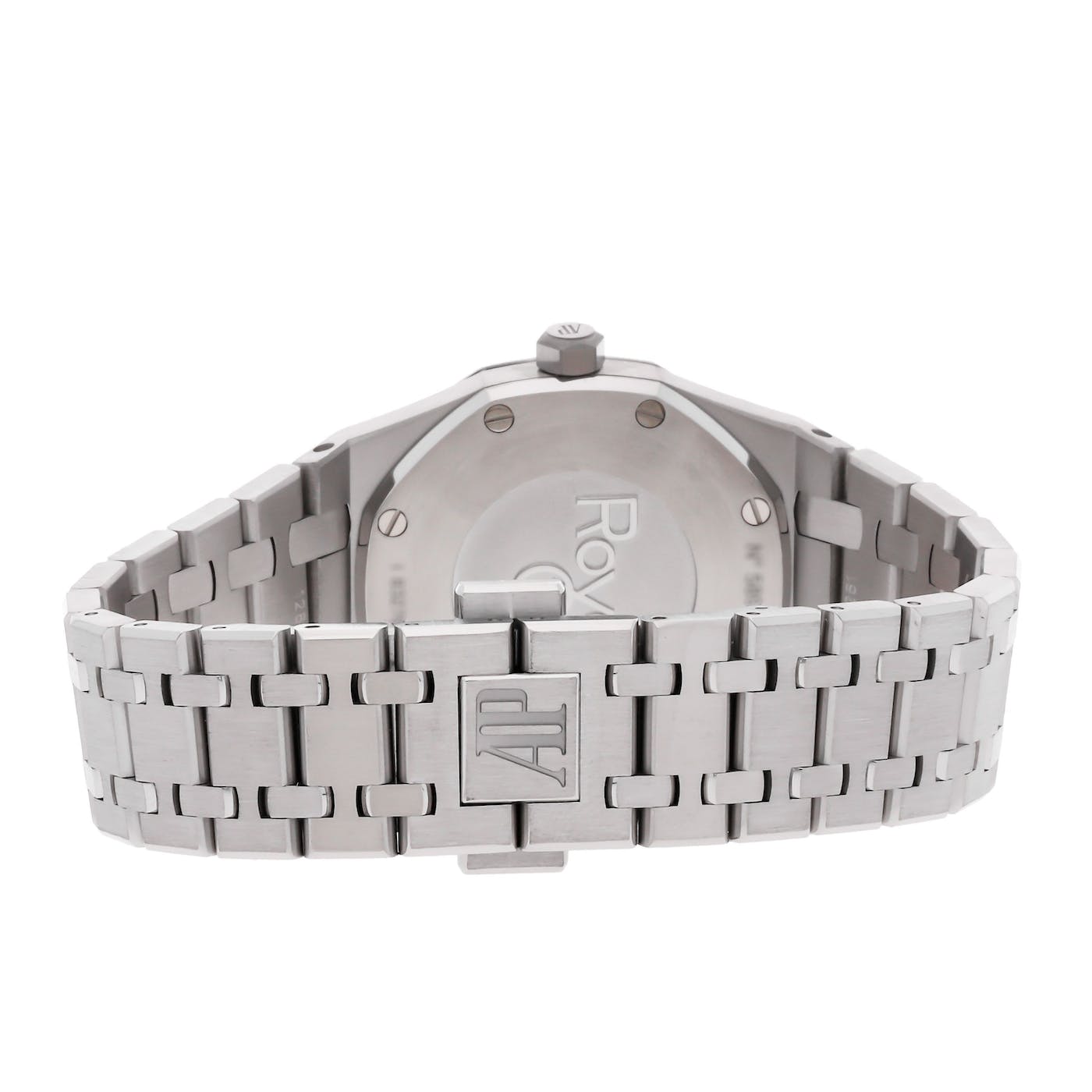 Audemars Piguet Royal Oak Stainless Steel Ladies with Factory DIamond Bezel Black Dial 33mm 67651ST