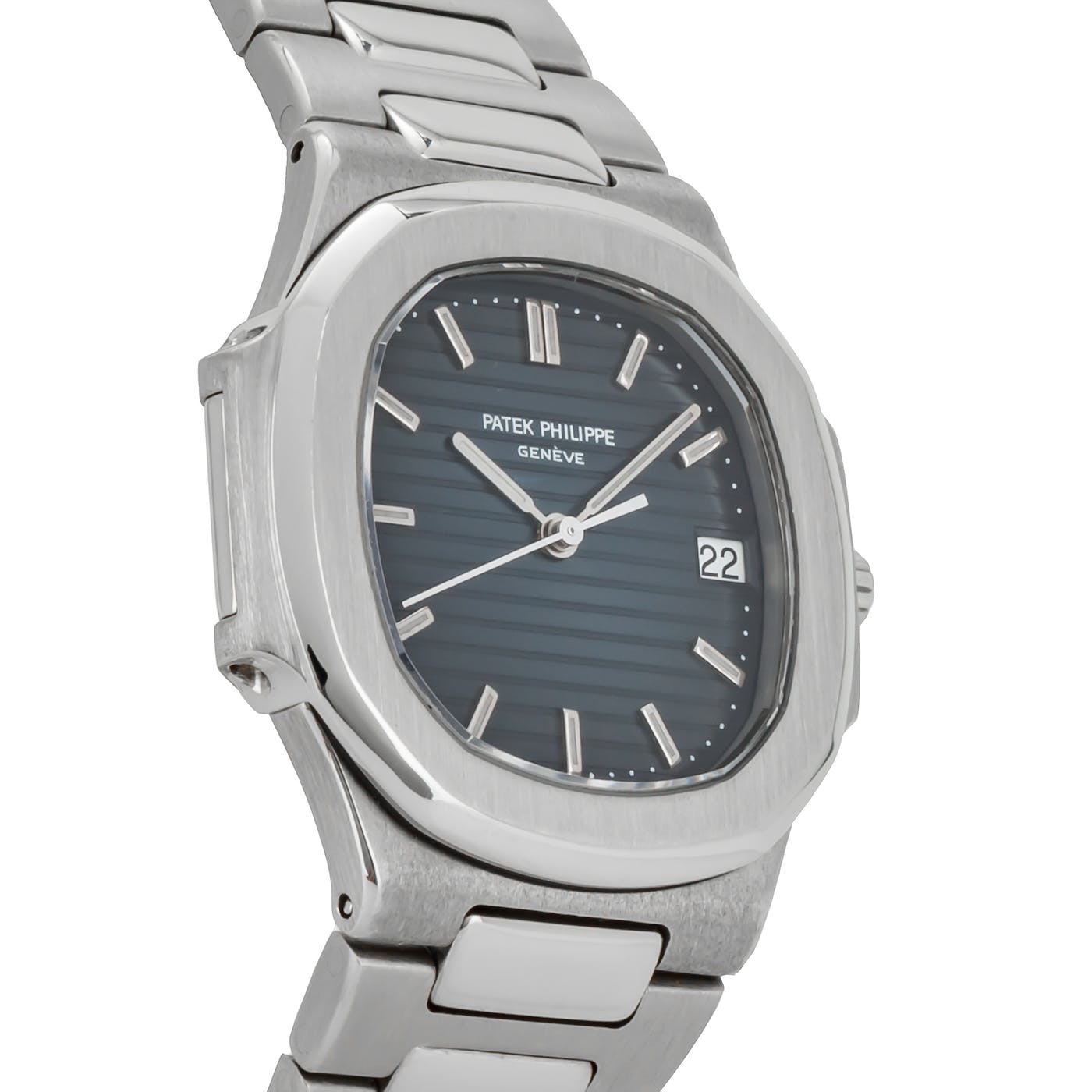 Patek Philippe Nautilus Ladies Stainless Steel 33mm Blue Dial 3900/1A