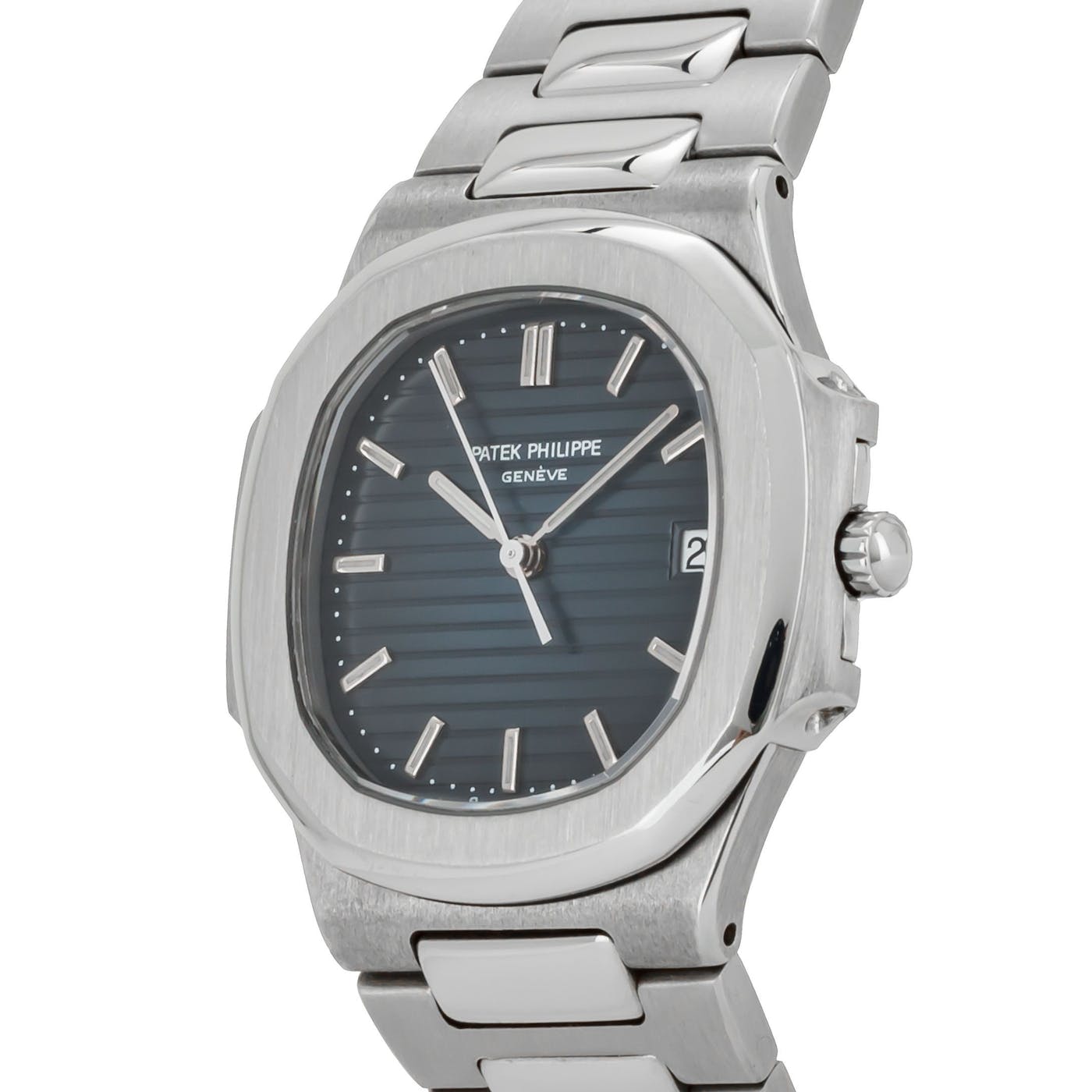 Patek Philippe Nautilus Ladies Stainless Steel 33mm Blue Dial 3900/1A