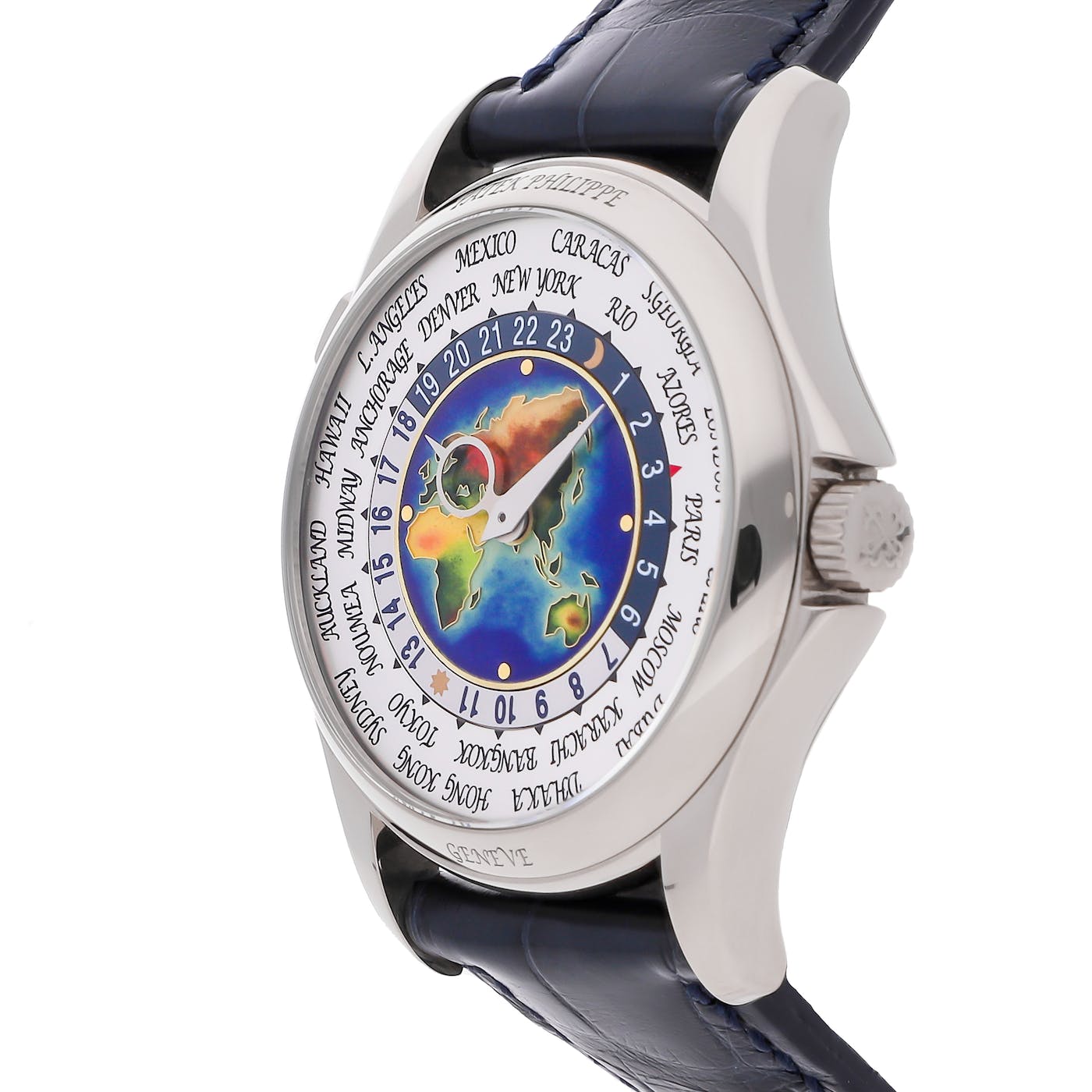 Patek Philippe World Time Enamel White Gold 40mm 5131G