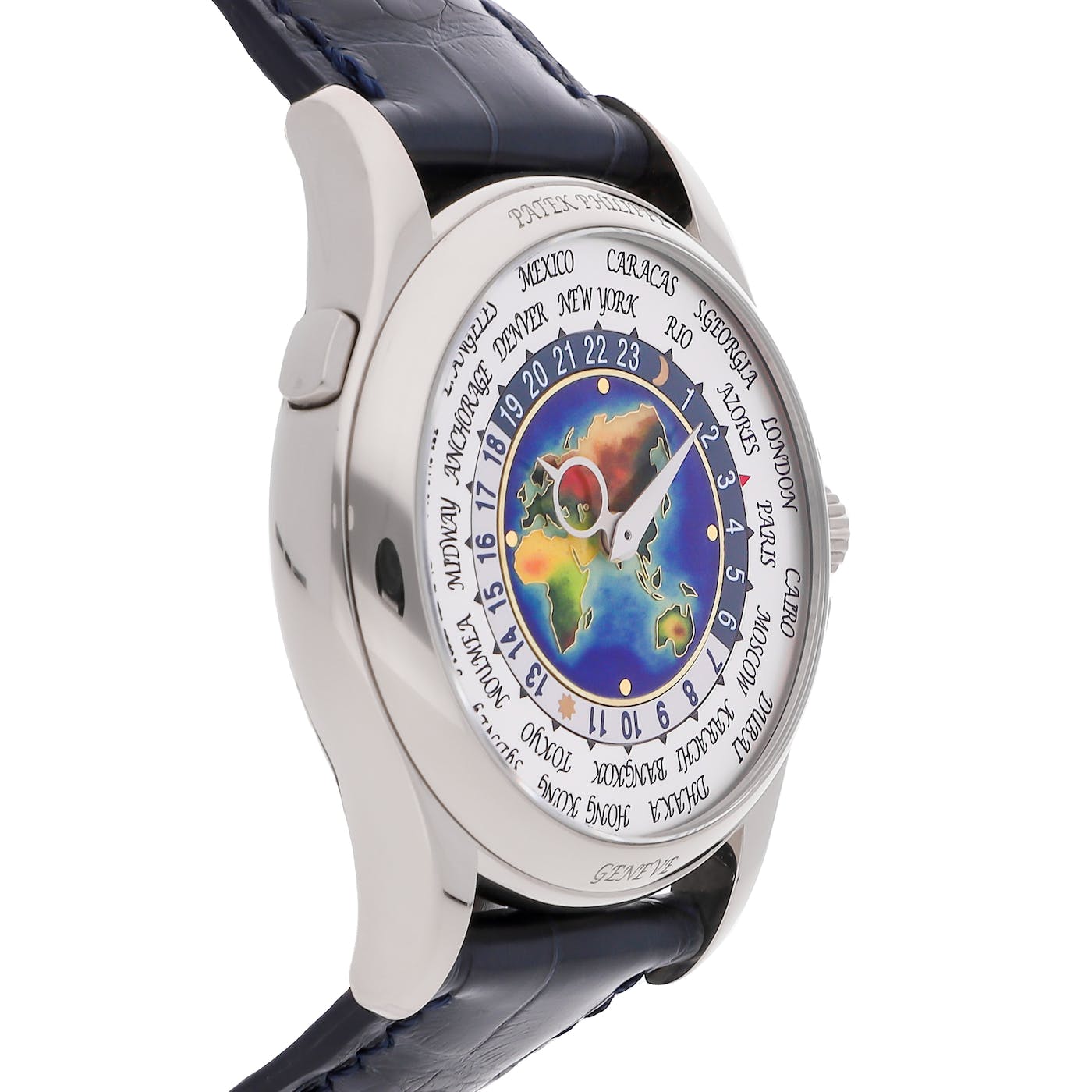 Patek Philippe World Time Enamel White Gold 40mm 5131G