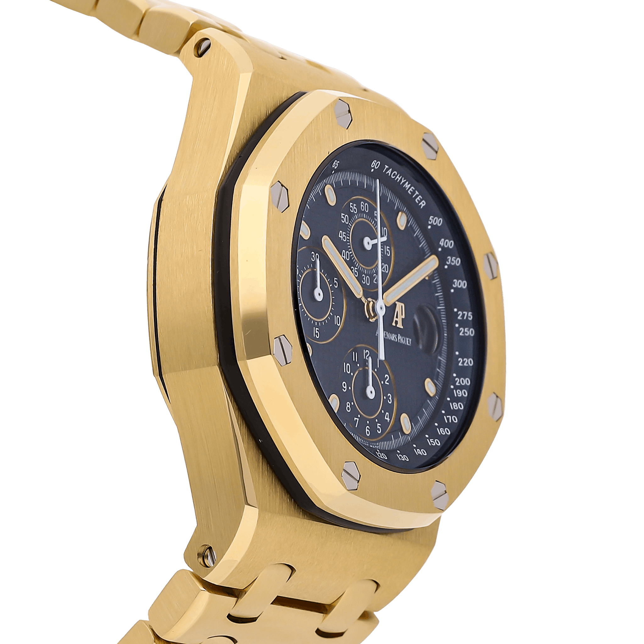 Audemars Piguet Royal Oak Offshore Yellow Gold Blue Dial 25721BA 42mm