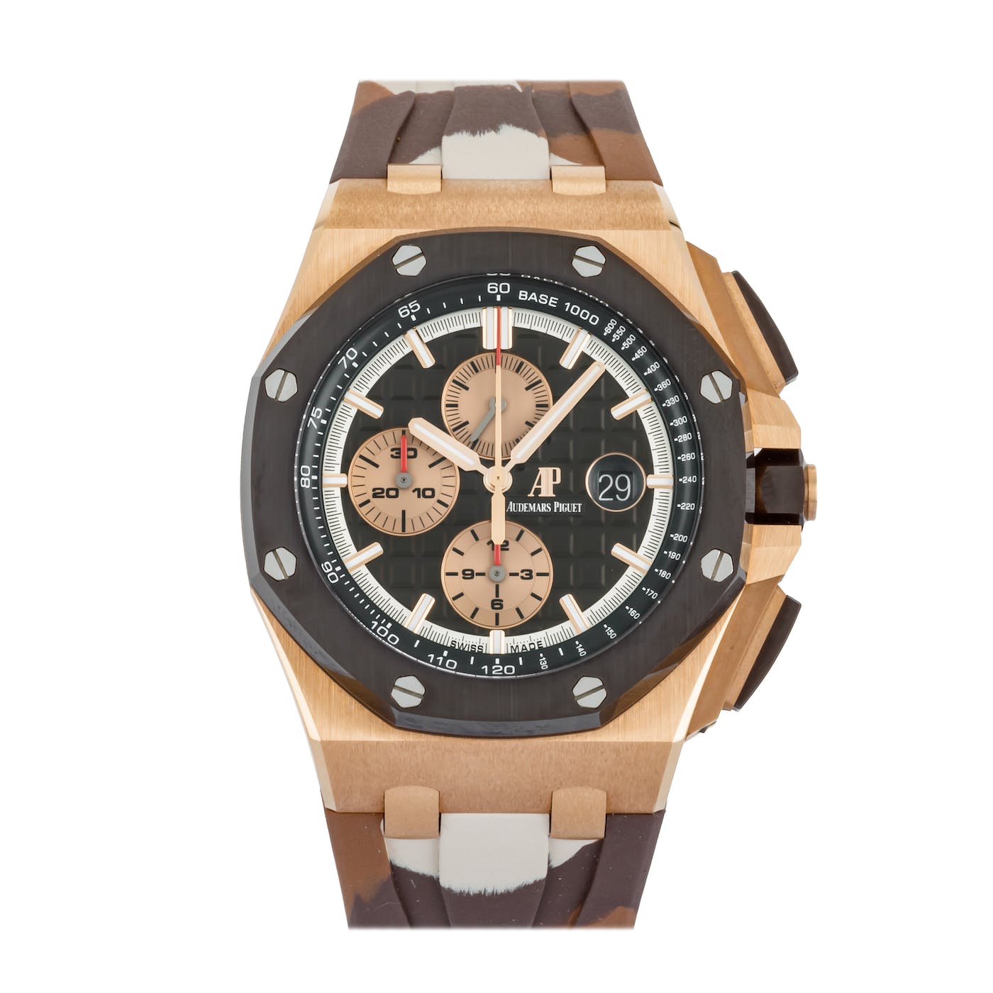 Audemars Piguet Royal Oak Offshore Rose Gold Brown Camo 44mm 26401RO