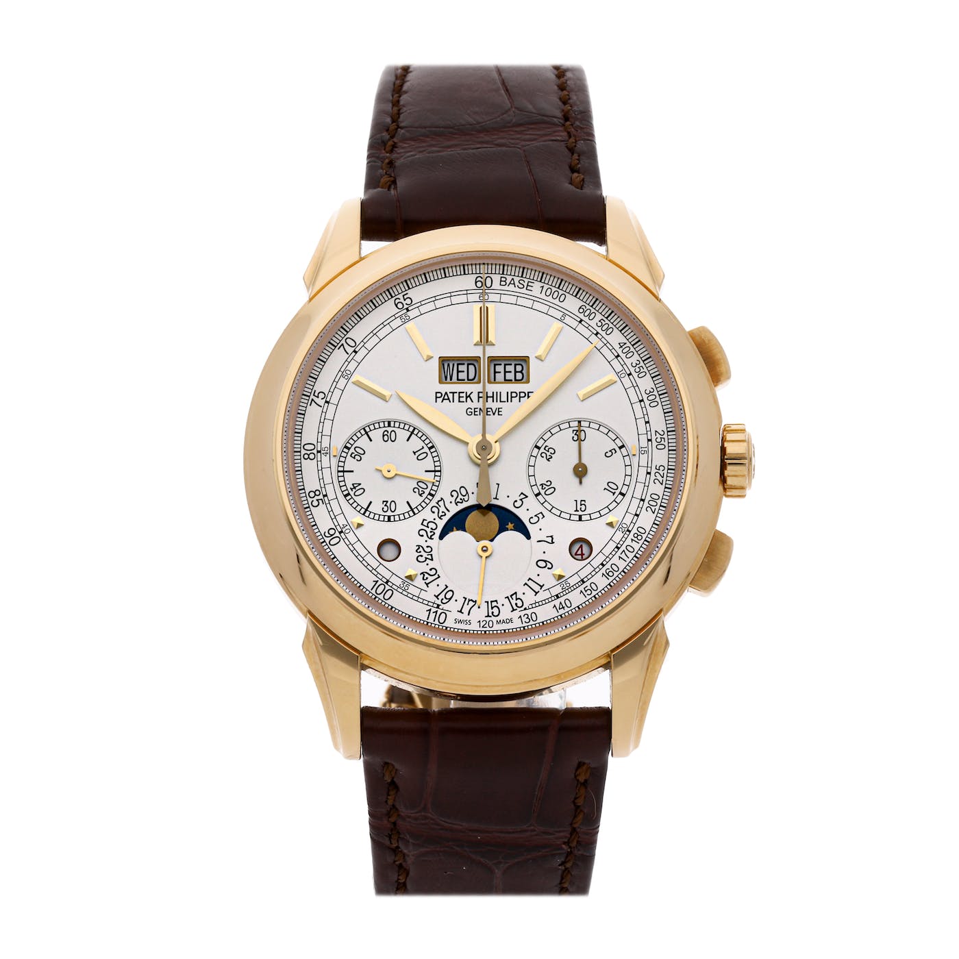 Patek Philippe Perpetual Calendar Moon Phase Chronograph Yellow Gold 41mm 5270J