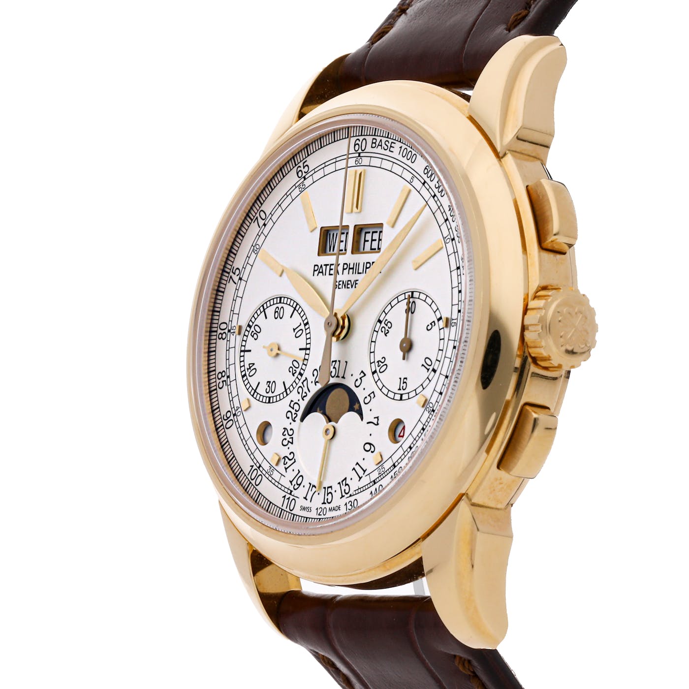 Patek Philippe Perpetual Calendar Moon Phase Chronograph Yellow Gold 41mm 5270J