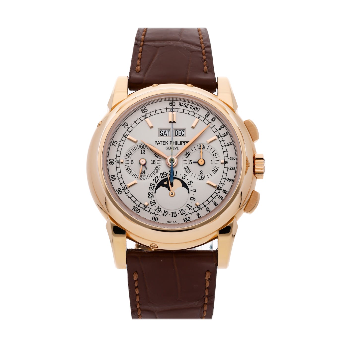 Patek Philippe Perpetual Calendar Moon Phase Chronograph Rose Gold 41mm 5270R