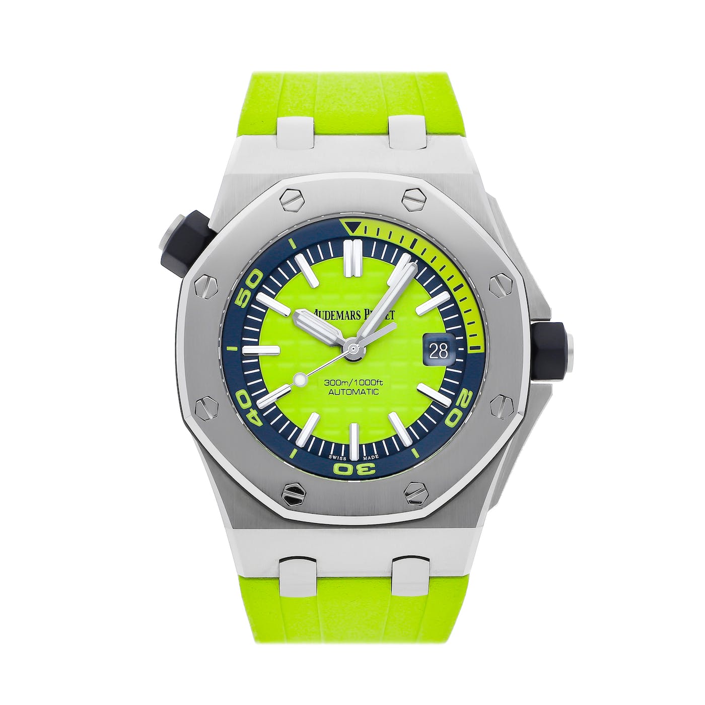 Audemars Piguet Royal Oak Offshore Diver Lime Green 42mm Stainless Steel 15710ST