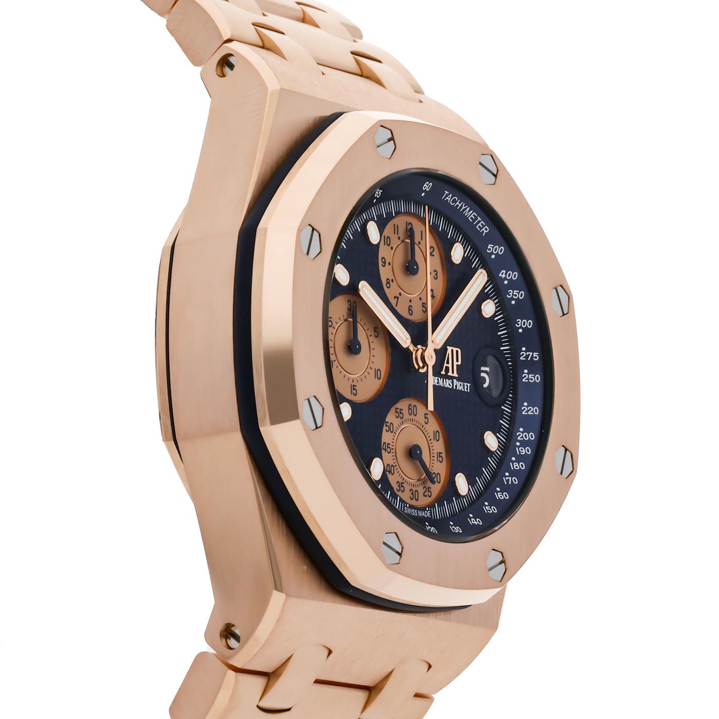 Audemars Piguet Royal Oak Offshore Chronograph Rose Gold Blue Dial 26238OR