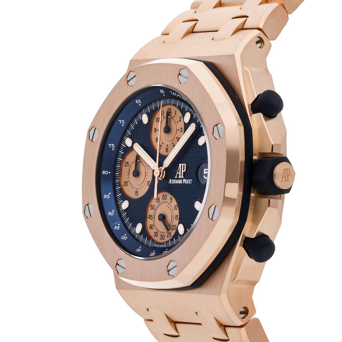 Audemars Piguet Royal Oak Offshore Chronograph Rose Gold Blue Dial 26238OR