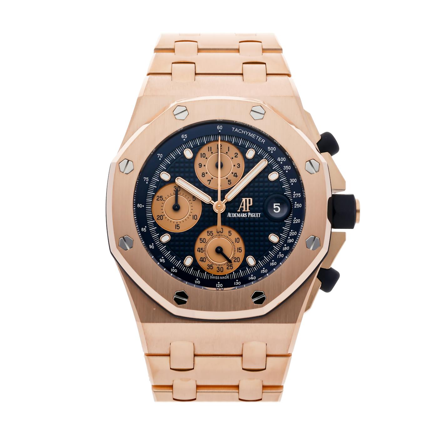 Audemars Piguet Royal Oak Offshore Chronograph Rose Gold Blue Dial 26238OR