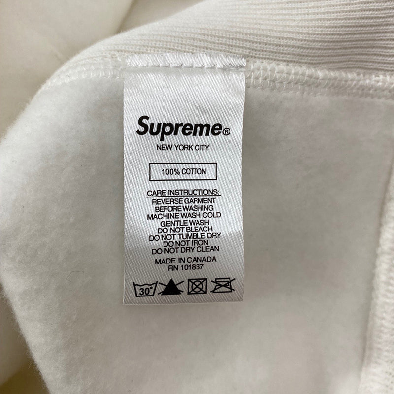 Supreme Swarovski S Logo Hooded Sweatshirt White