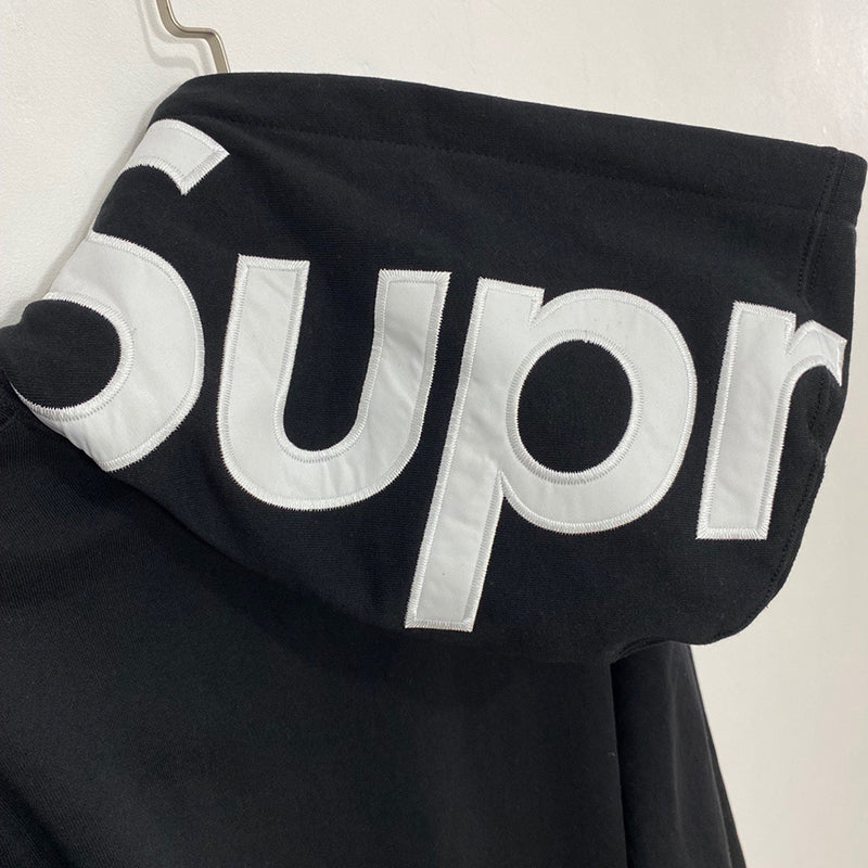 SUP 21FW CONTRAST HOODED SWEATSHIRT - Black