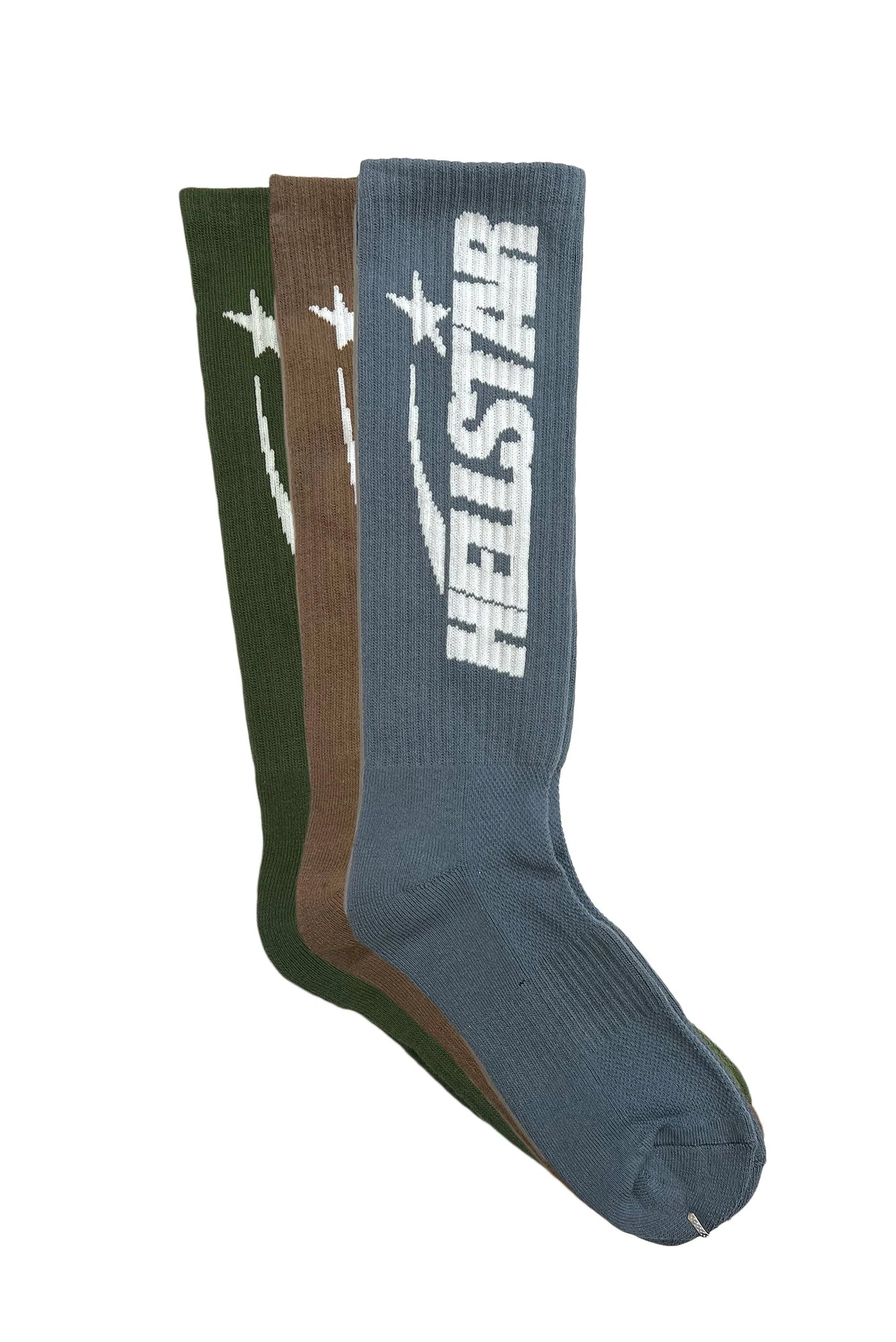 Earth Tone Hellstar Socks 3-Pack - Multi