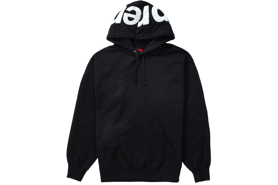 SUP 21FW CONTRAST HOODED SWEATSHIRT - Black