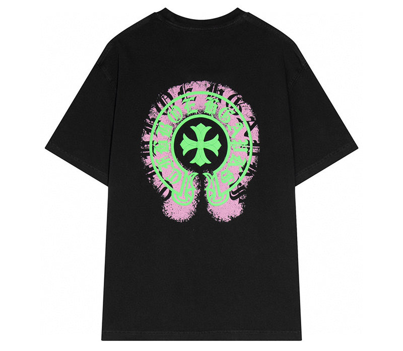 Chrome Hearts - CH Logo Neon T Shirt Black