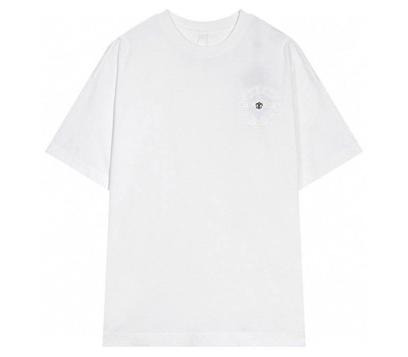 Chrome Hearts - Horseshoe Logo + Fleur de Lis Pin T-Shirt White