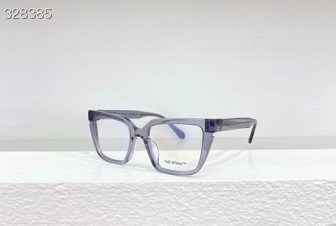 Off-White Style 52 Glasses Transparent Violet