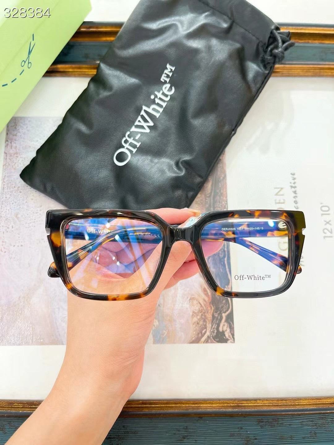 Off-White Style 52 Glasses Havana