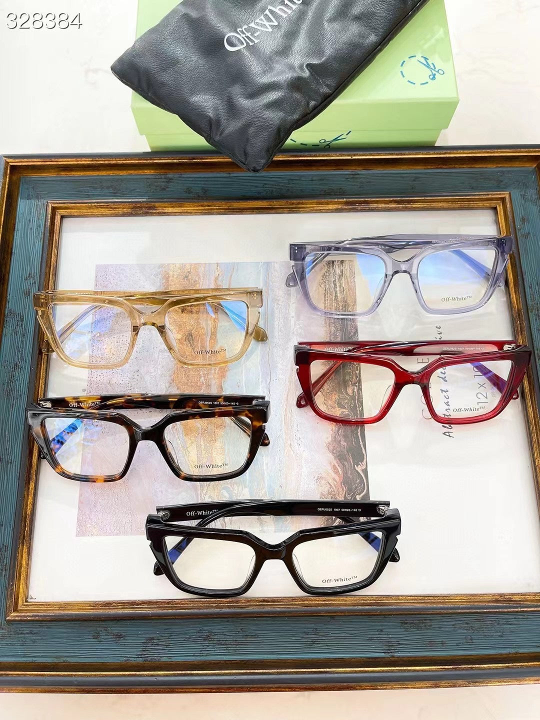 Off-White Style 52 Glasses Havana