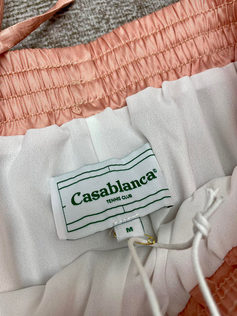 Casablanca Silk Shorts With Drawstrings 'Arts Club'