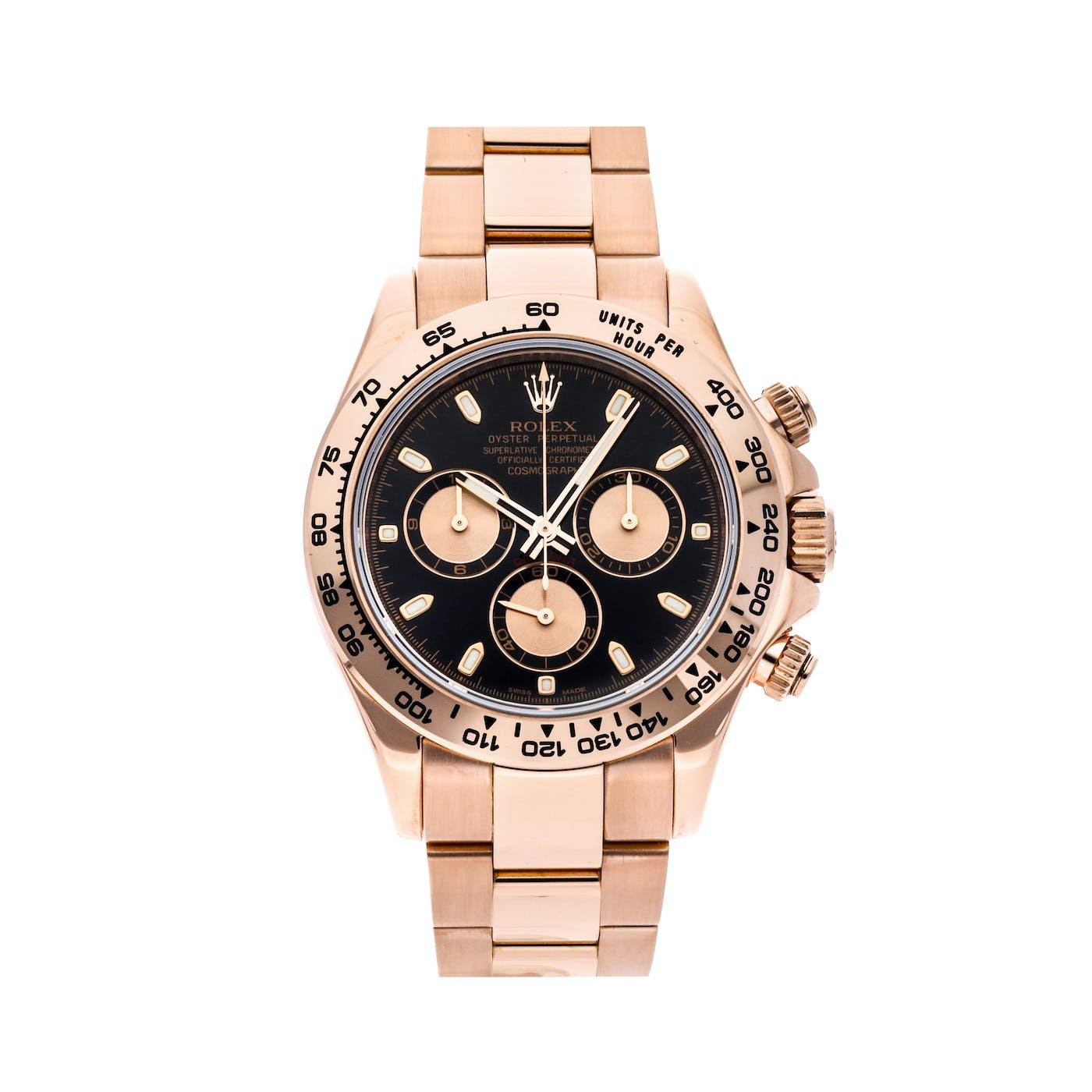 Rolex Daytona Rose Gold 116505 Black Dial