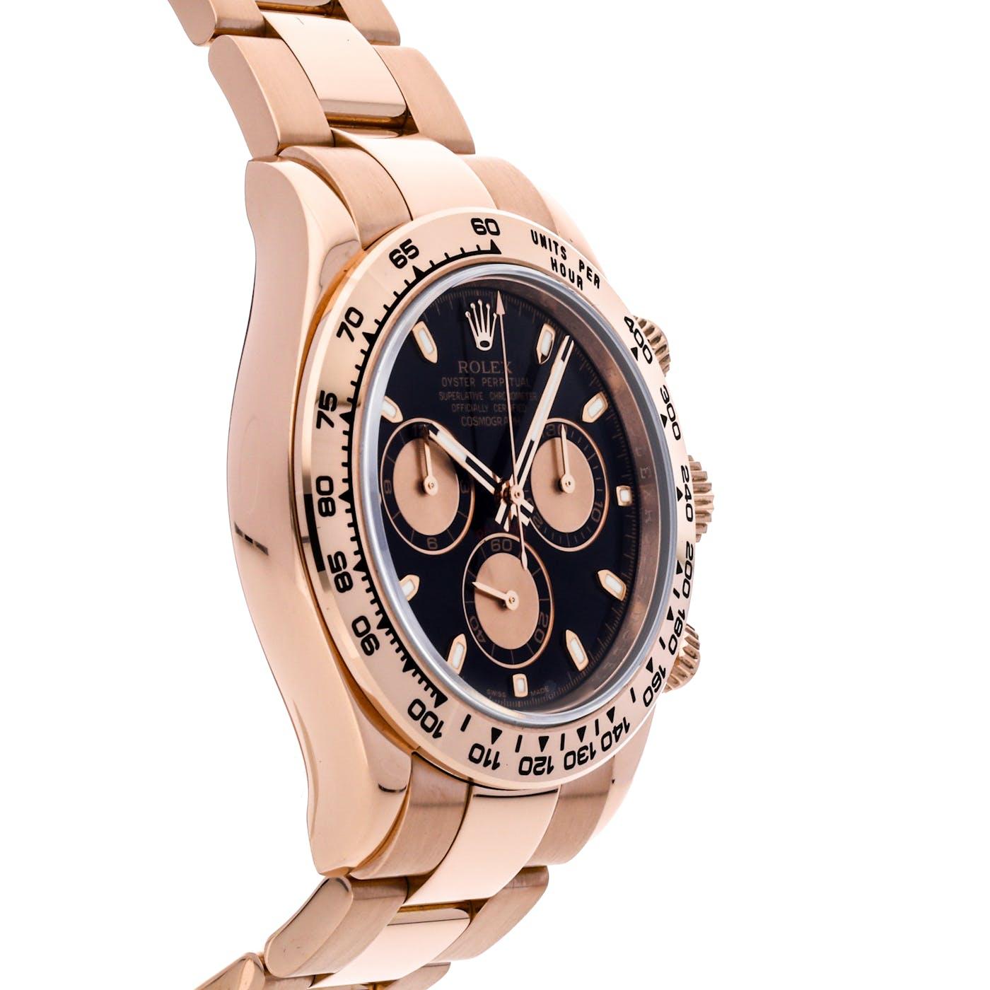 Rolex Daytona Rose Gold 116505 Black Dial