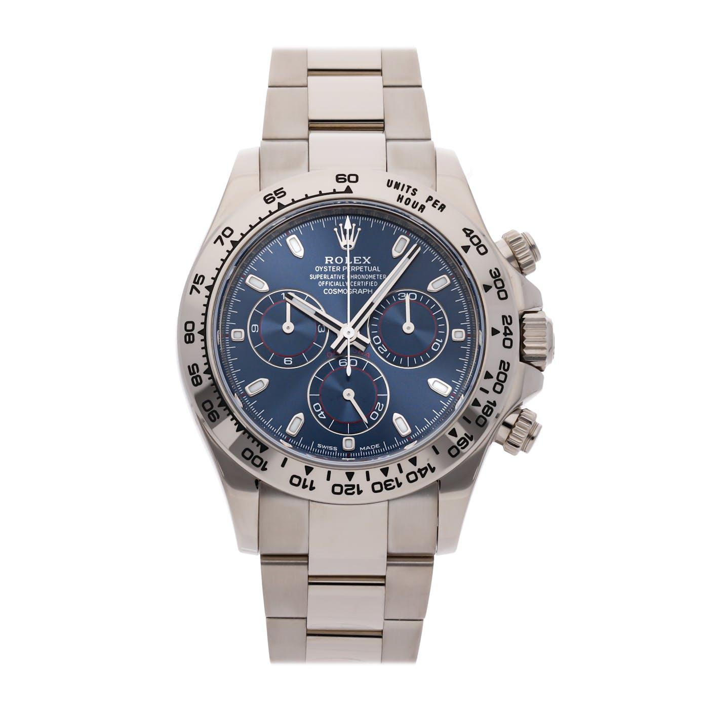 Rolex Daytona White Gold Blue Dial 116509