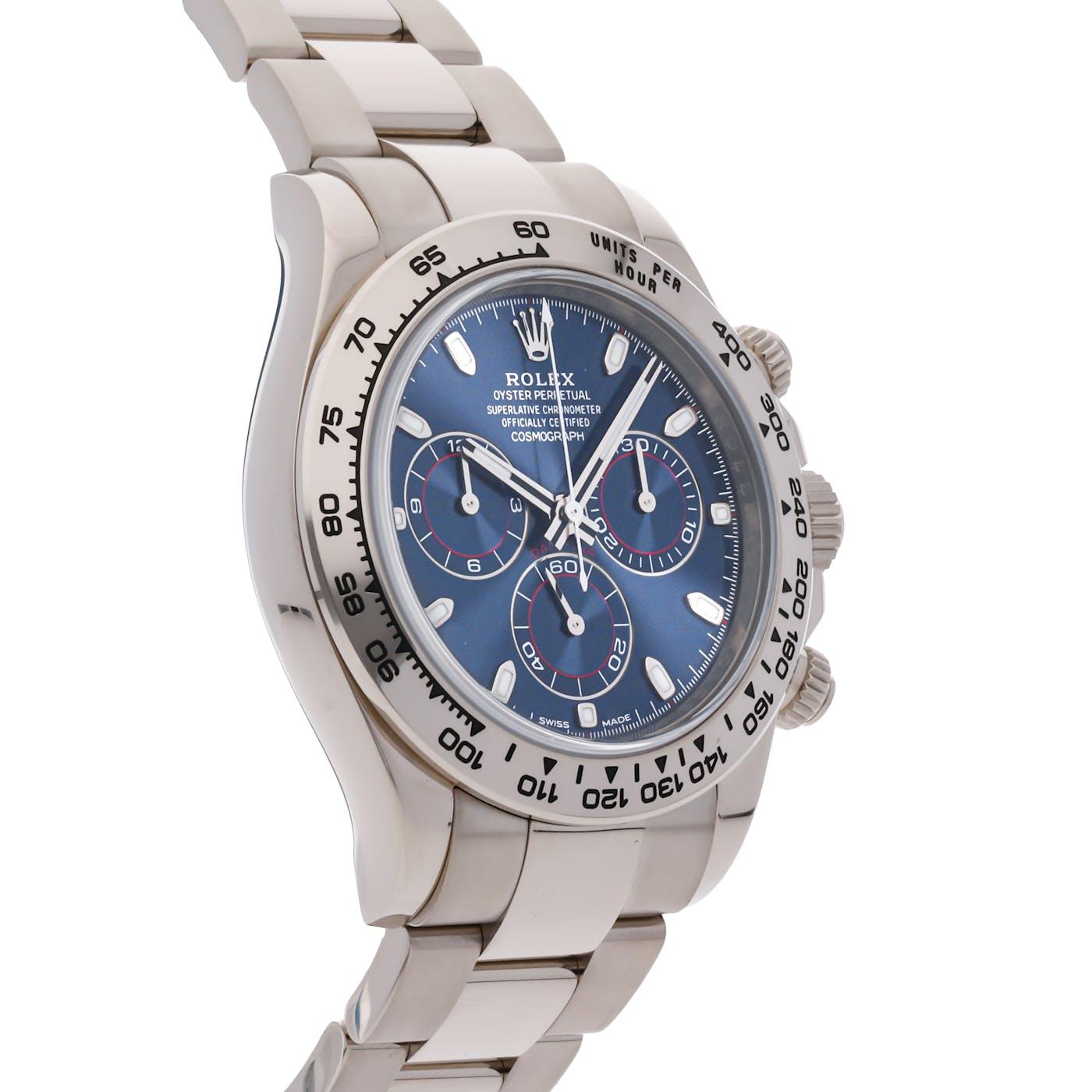 Rolex Daytona White Gold Blue Dial 116509