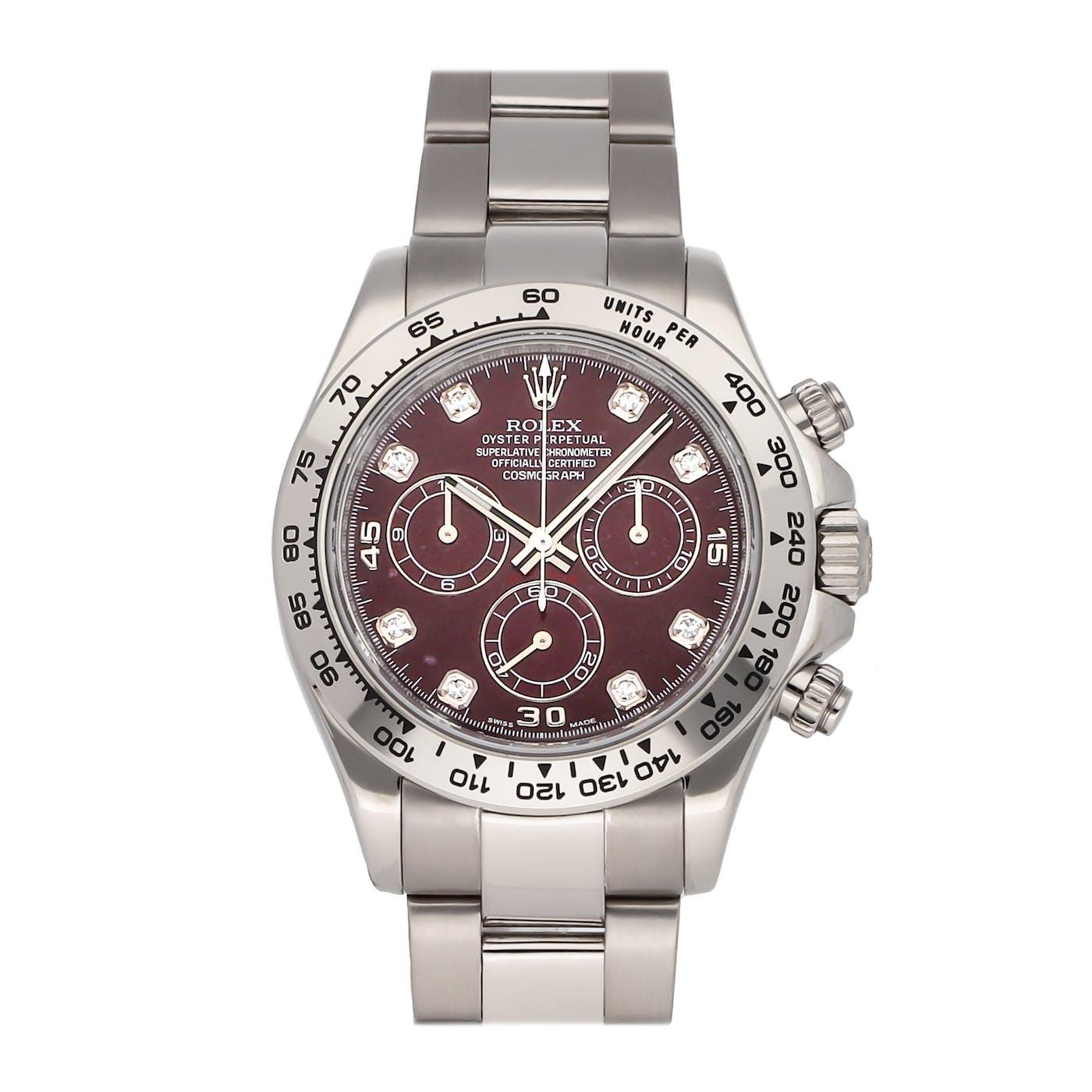 Rolex Daytona White Gold Grossular Rubelite 116509