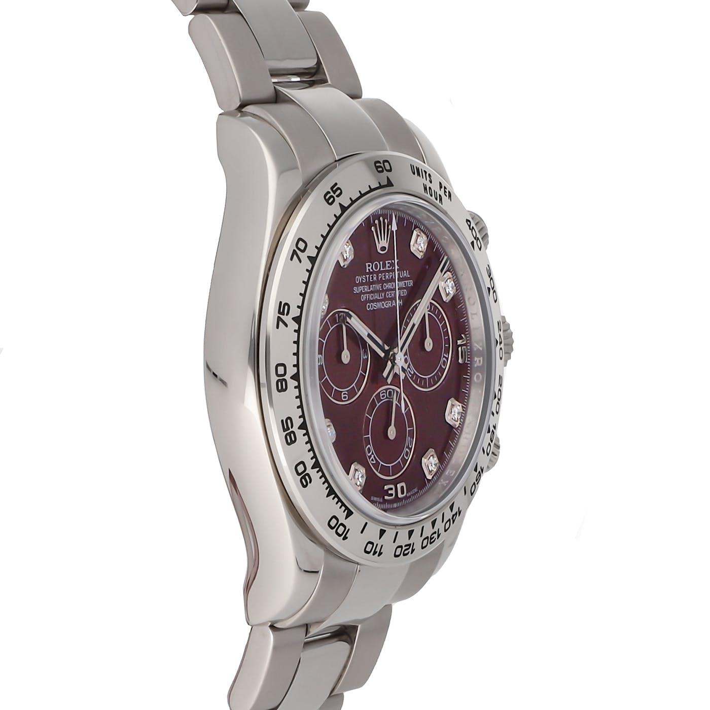 Rolex Daytona White Gold Grossular Rubelite 116509