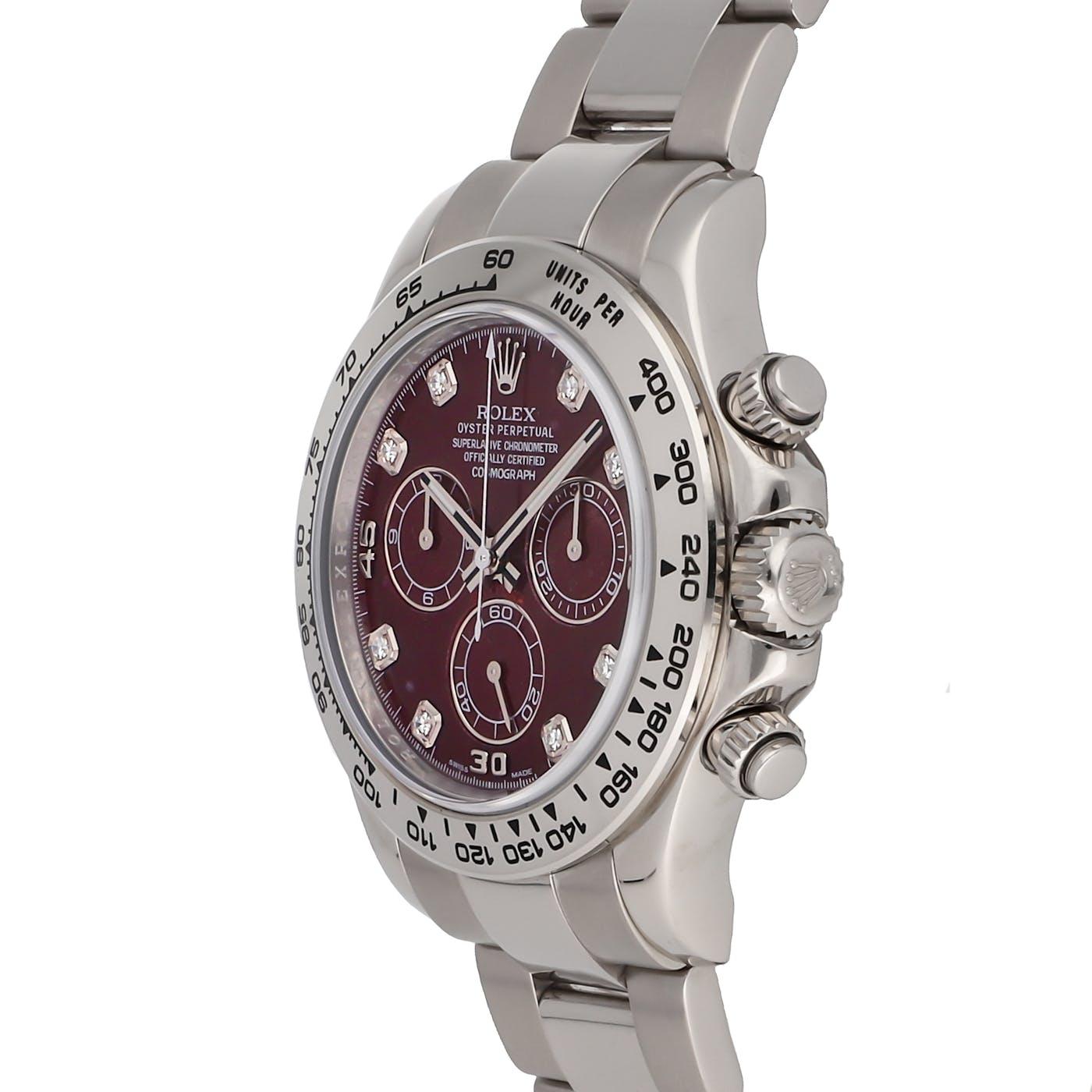 Rolex Daytona White Gold Grossular Rubelite 116509