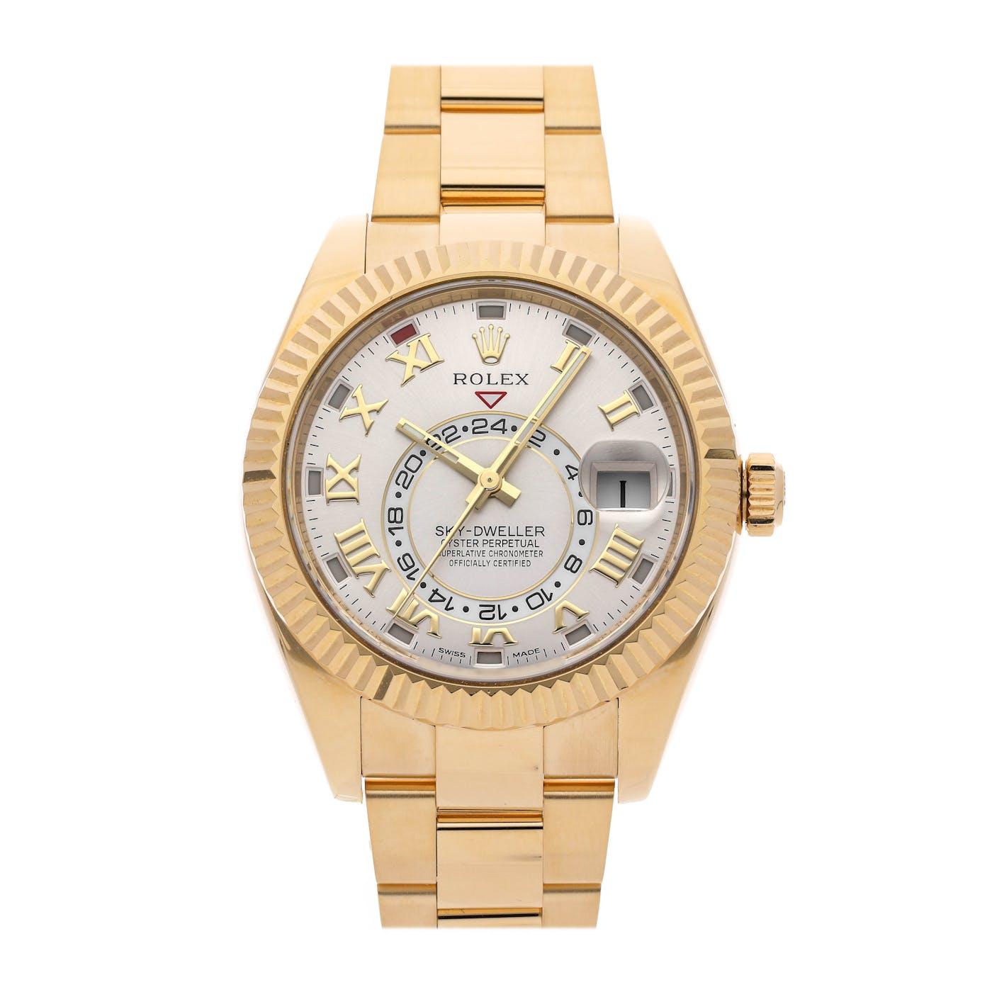 Rolex Skydweller Yellow Gold SIlver 326938