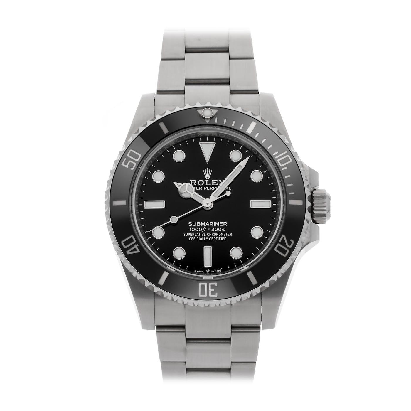 Rolex Submariner Stainless Steel No Date Black Dial 124060